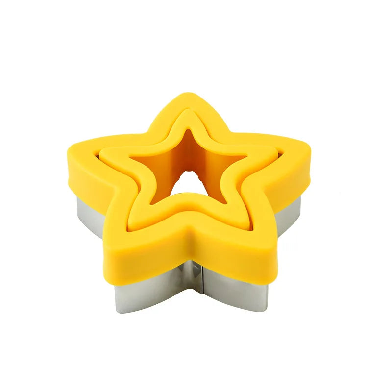 Stainless Steel Sandwich Cutter & Sealer Set - Kids DIY Food Mold and Cookie Maker Kitchen Tool