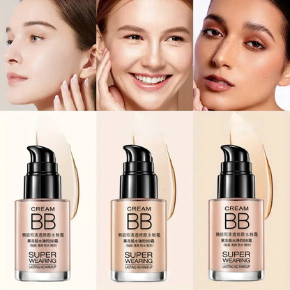 Moisturizing BB Foundation Cream – Waterproof & Sweat-Proof Concealer with Long-Lasting Natural Coverage & Skin Isolation Effect