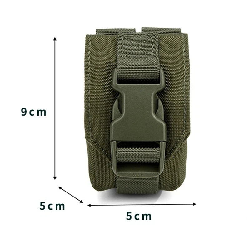Tactical Grenade Pouch Bag - Mini Magnetic EDC Belt Waist Bag for Hunting, Outdoor Gear & LBT Style Accessories