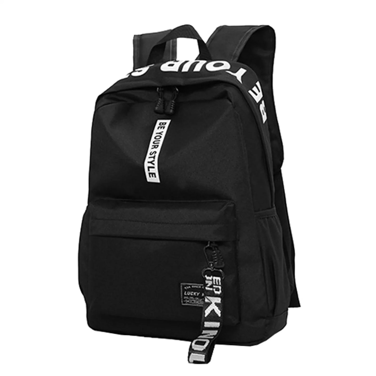 Lightweight Student Backpack – Custom Logo Casual Dual-Shoulder Bag with Arc Straps & Durable Oxford Fabric