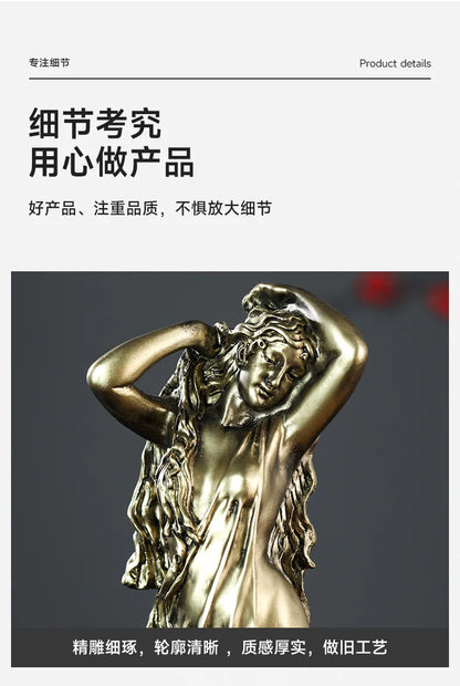 Resin Venus Statue — Greek Mythology Aphrodite Figurine for Nordic Home Decor & Art Room Display