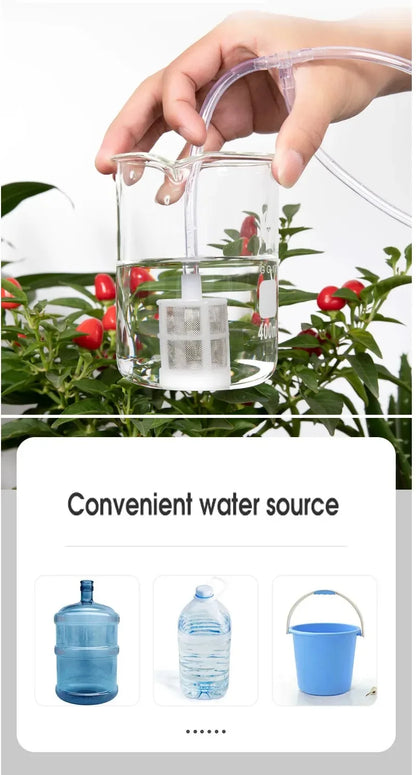Solar Drip Irrigation System with Dual Pump & Timer | Automatic Plant Watering Device for Gardens