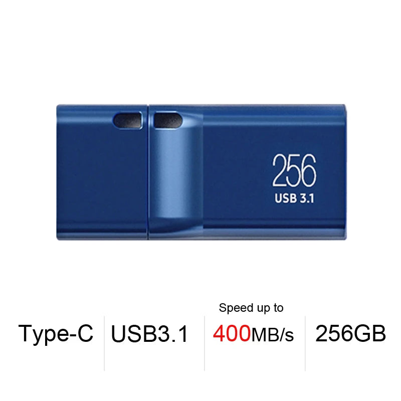 Samsung USB Type-C Flash Drive - USB 3.1 Pen Drive 64GB–256GB for PC, Notebook, Smartphone & Tablet