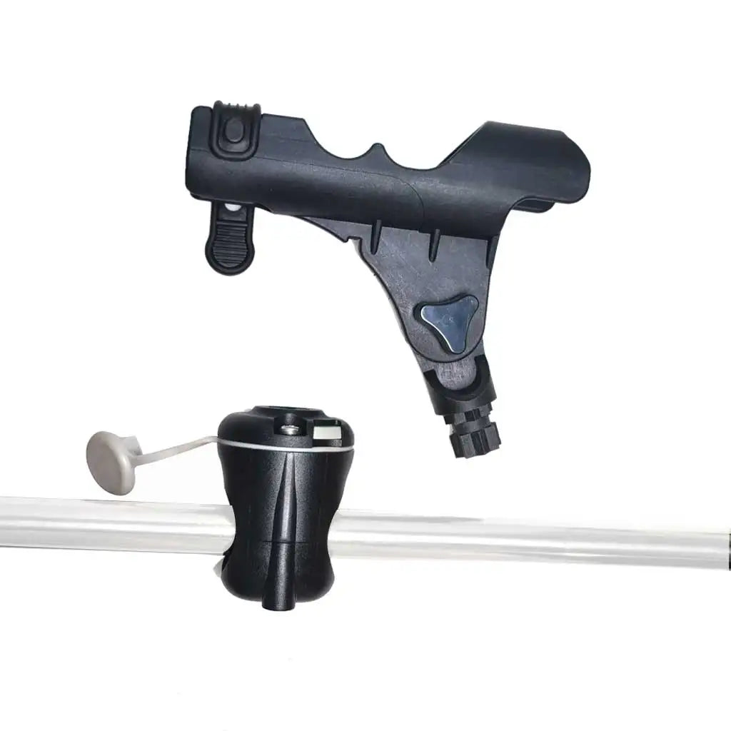 Fishing Rod Holder for Kayak – PVC Marine Boat Inflatable Dinghy Raft with Sliding Rail Accessory