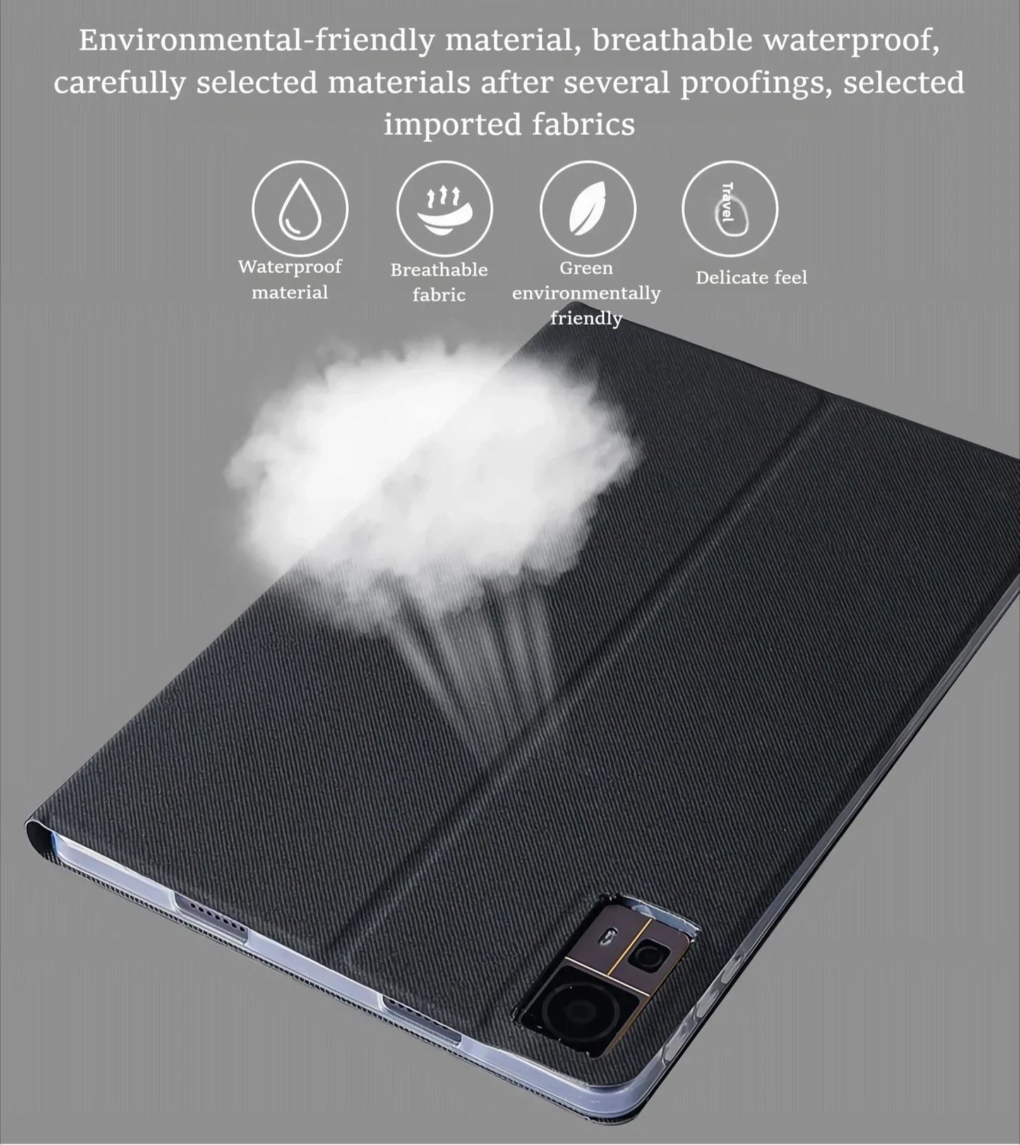 Chuwi AuPad 10.95″ Tablet PU Leather Case — Multi-Angle Stand with Auto Wake/Sleep for HiPad 11 (2024)
