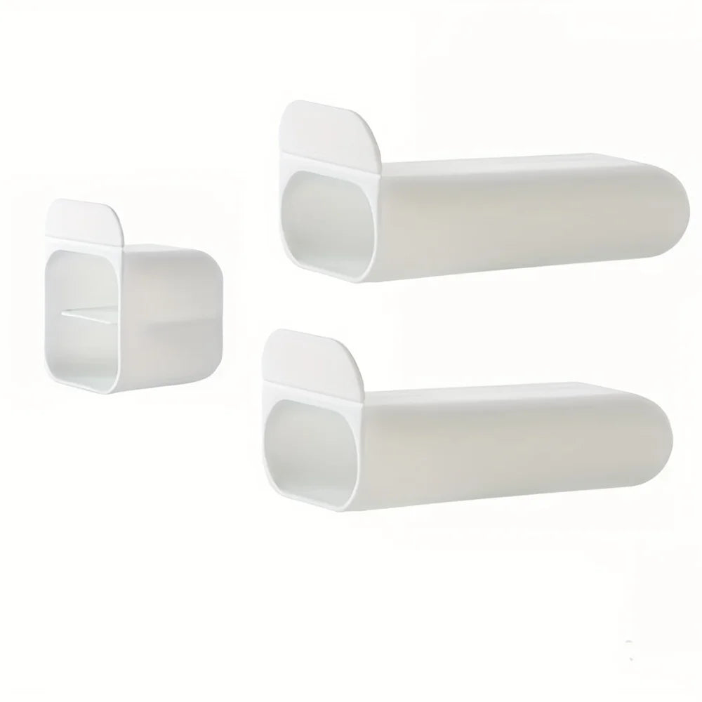 Clip-On Pen Holder Desk Organizer - Adhesive PP Plastic Pencil Storage Container Set