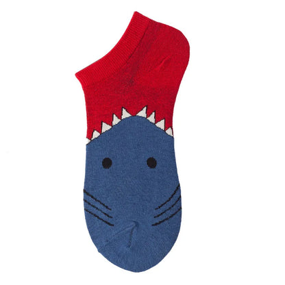 40-Style Colorful Cotton Ankle Socks – Fashion Novelty Short Socks for Men & Women, Funny Animal, Food & Avocado Casual Designs