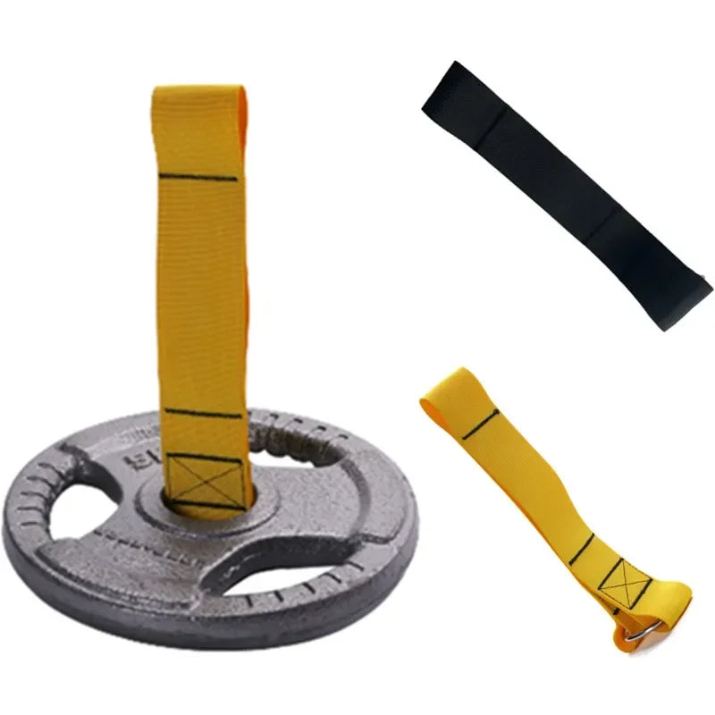 Fitness Loading Strap - Heavy-Duty Weight Plate, Barbell & Cable Machine Attachment for Home Gym Workouts