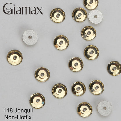 Giamax Purple Velvet Topaz Crystal Rhinestones - Flatback AB Sewing Stones for Garments, Clothes & Bags