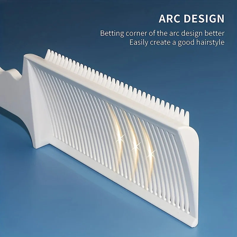 Men's Oil Head Comb - Hairdressing Assistant Tool for Flat Push Cutting, Limit Trimming, and Gradual Shaping - 1PC Spade Design