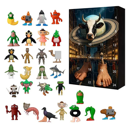 Italian Brainrot Christmas Advent Calendar – Exclusive 24-Piece TungTung Sahur Figure Countdown Gift