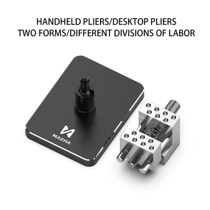 MAZHA T0010 Mini Table Vise - 2-in-1 Adjustable Precision Clamp for Modeling Hobby DIY Projects