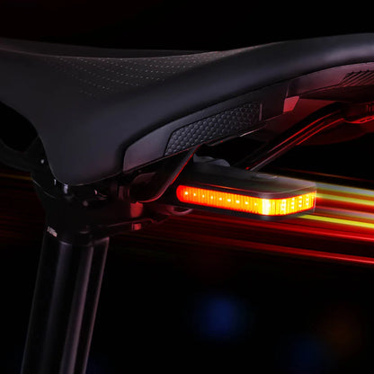 RAVEMEN CL01 Bike Taillight - USB Rechargeable LED Rear Light with Brake Sensor & Side Visibility