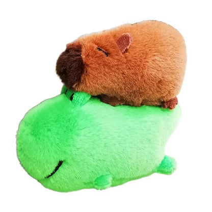Plush Cocoa Cat Snapper Keychain – Cute Soft Doll Pendant, Exquisite Schoolbag Charm Accessory