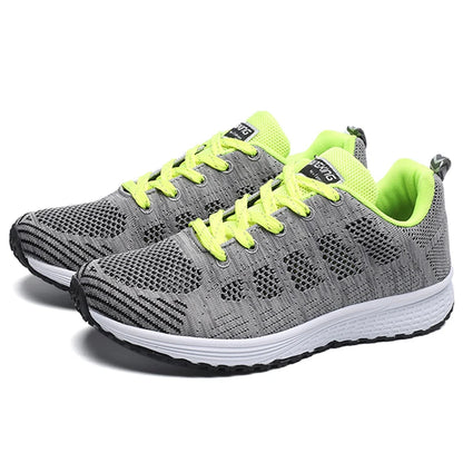 Women's Lightweight Lace-Up Flats – Fashionable Round Toe Nurse Sneakers, Comfortable Walking Shoes, Plus Size Available