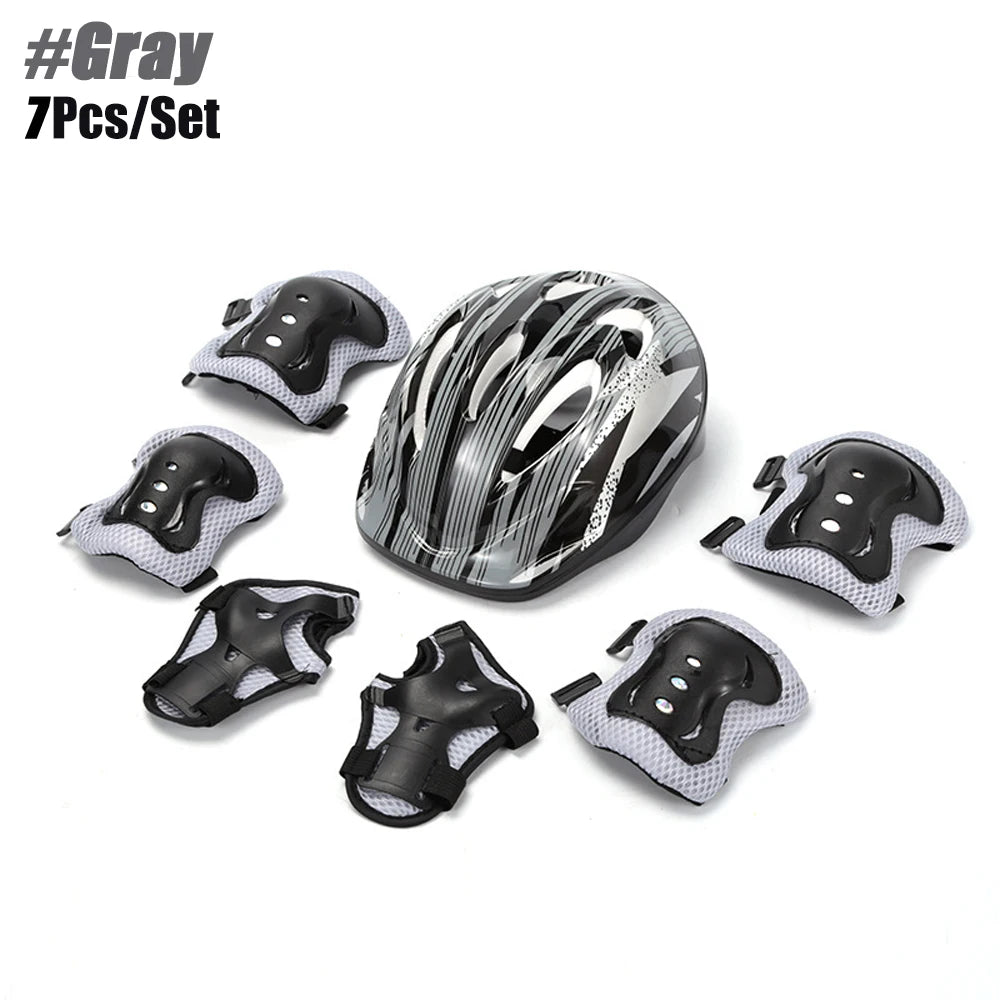 Kids Bike Helmet & Protective Gear Set – Toddler Helmet with Knee, Elbow & Wrist Pads for Cycling, Skateboard, Scooter & Skating