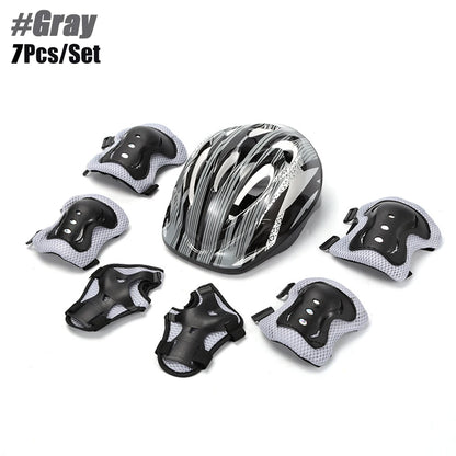 Kids Bike Helmet & Protective Gear Set – Toddler Helmet with Knee, Elbow & Wrist Pads for Cycling, Skateboard, Scooter & Skating