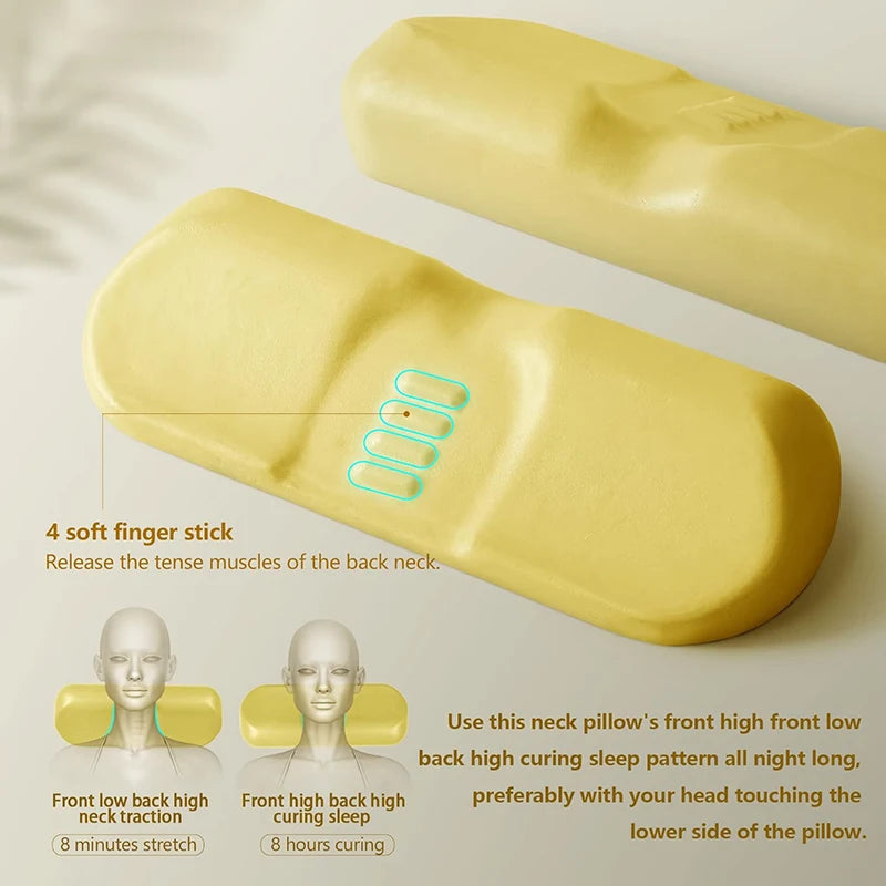 Memory Foam Cervical Pillow – Ergonomic Contour Neck Pillow for Side Sleepers, Orthopedic Support