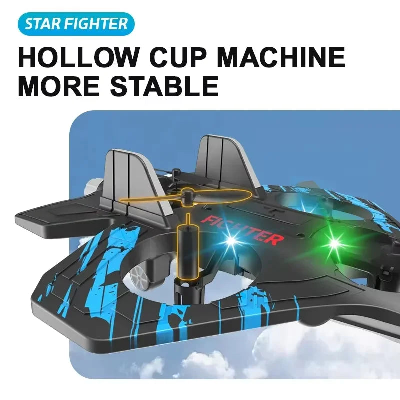2.4G Remote Control Fighter Foam Glider – LED Stunt UAV Helicopter Aircraft Model