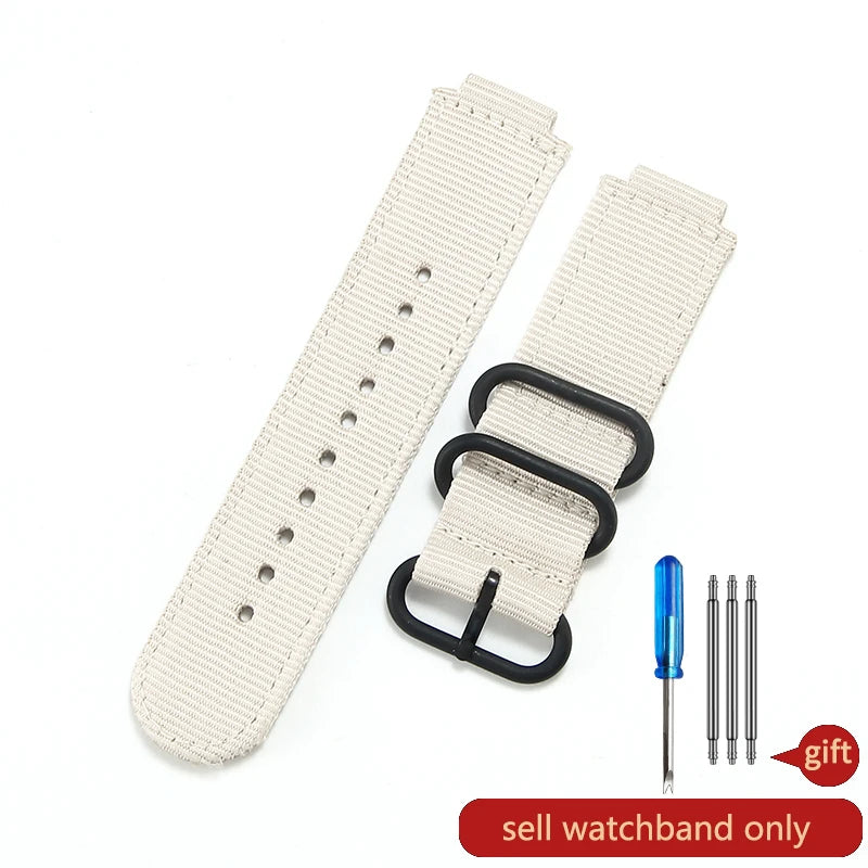 16mm Premium Nylon Canvas Watch Strap for Casio DW-5600 DW-5610 GW-B5600 - Convex Interface Replacement Wristband