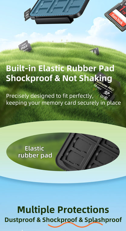 Llano Memory Card Case – Water-Resistant & Anti-Shock Holder for SD, Micro SD & TF Card Storage Organizer