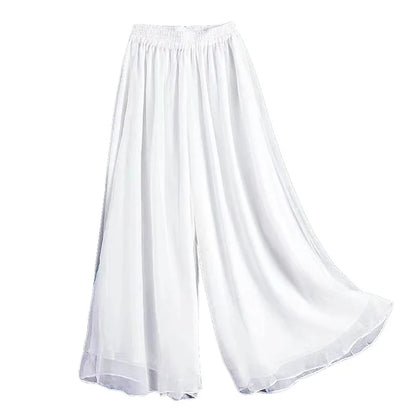 Women’s Classical Chiffon Wide Leg Dance Pants – Loose Fit Modern Ballet & Yoga Training Trousers for Adults & Girls