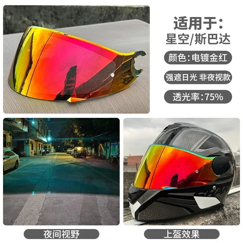 Motorcycle Helmet Visor for SHARK Skwal, D-Skwal 2 & Spartan Carbon — Replacement Shield