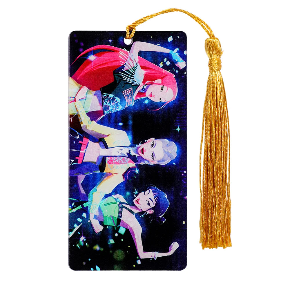 KPop Demon Hunters Huntrix Cartoon Bookmarks – Cute Anime Stationery for Fans & Students