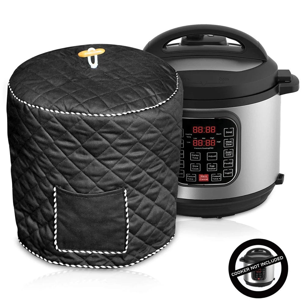 Pressure Cooker Cover 8QD - Decorative Anti-Static Dust Cover with Lining for Home Use