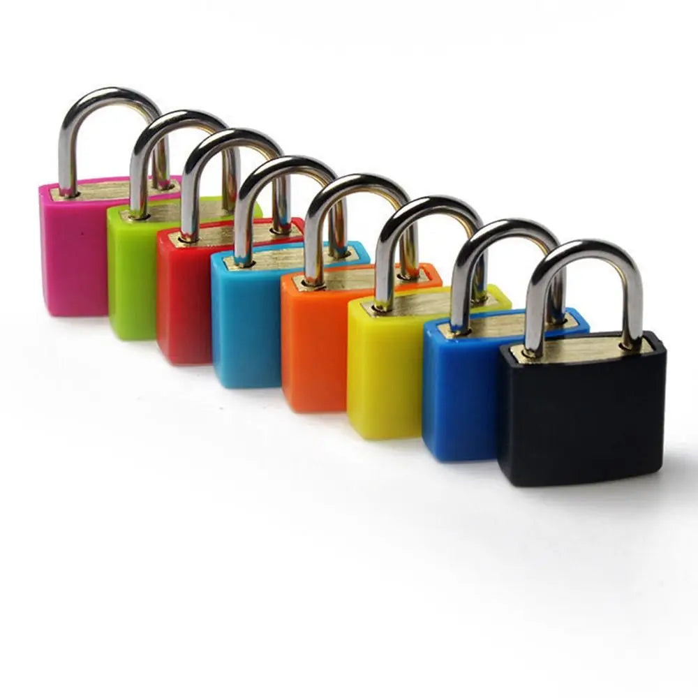 23mm Mini Coloured Padlock | Small Suitcase, Cabinet, Bookbag, Luggage & Home Ornament Lock for Travel Supplies