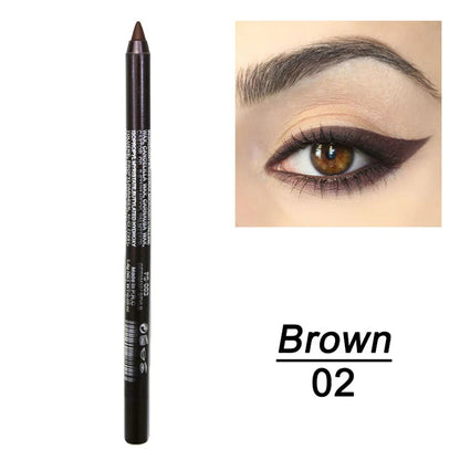 14 Color Metallic Eyeliner Pen – High Pigmented, Pearly Shimmer, Smokey & Punk Style, Long-Lasting & Waterproof
