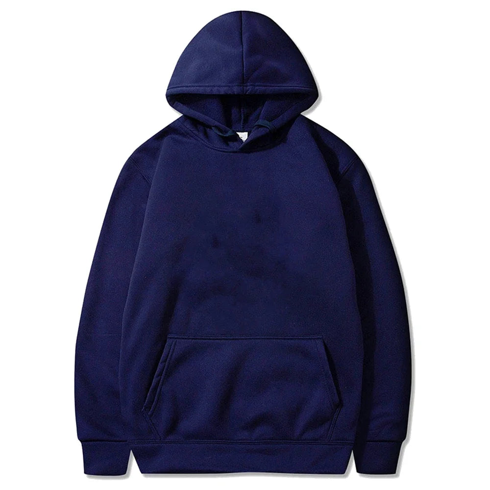 Men’s & Women’s Oversized Hoodies — Casual Fleece Pullover Sweatshirts Warm Spring Autumn Tops Black & Multi-Color