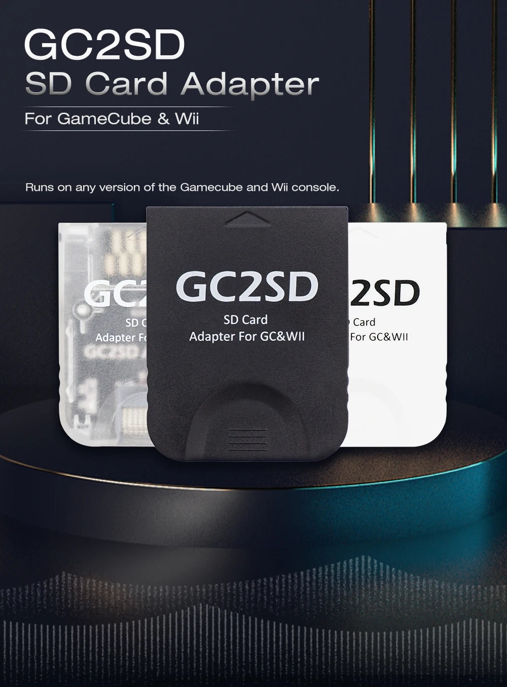 BitFunx GC2SD Micro SD Card Adapter – TF Card Adapter for Nintendo GameCube & Wii Console