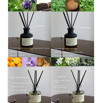 50ml Flameless Freesia Jasmine Reed Diffuser – Home Fragrance Oil & Room Air Freshener