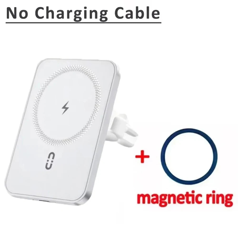 MagSafe Car Air Vent Phone Holder - Magnetic Wireless Charger Mount for iPhone 17 16 15 14 13 12 Pro Max Fast Charging