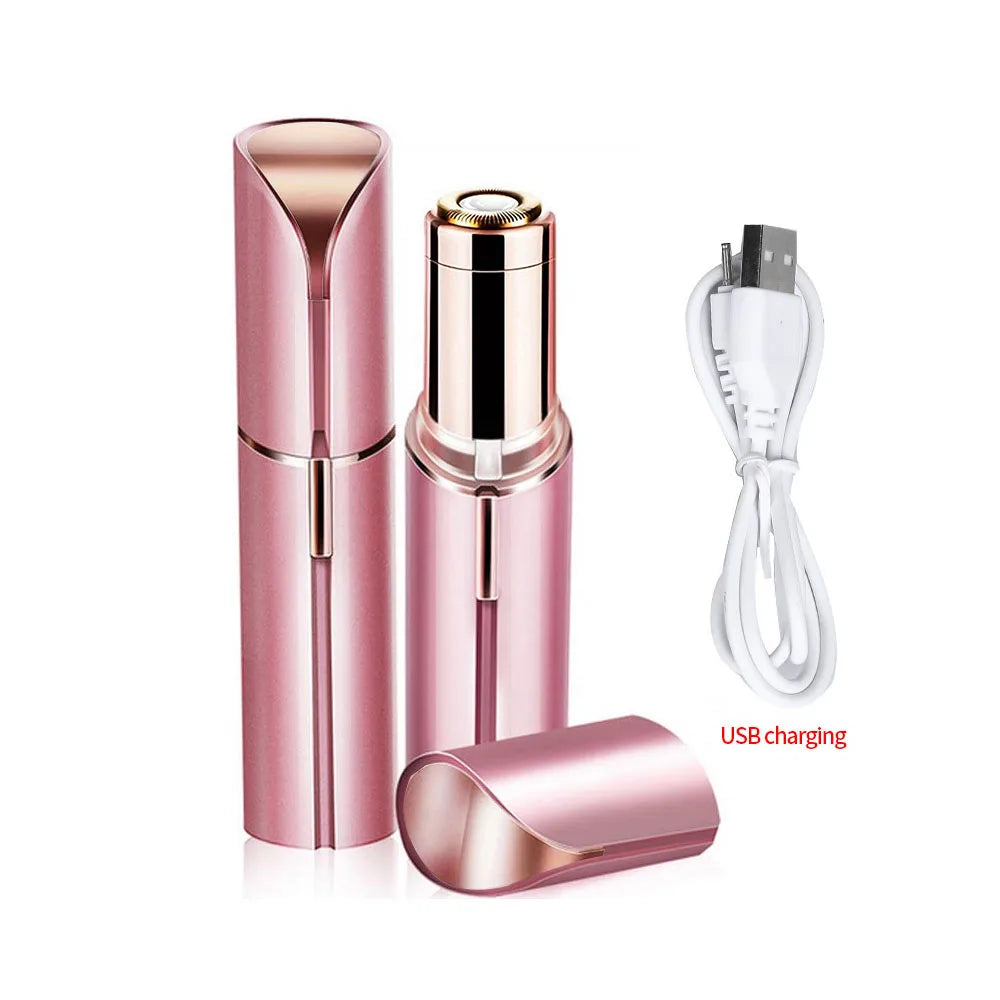 Women’s Facial Hair Remover — Painless Rechargeable Electric Shaver for Lip, Chin & Arms