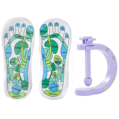 Foot Acupressure Massage Tool - Reflexology Pressure Point Foot Care Aid