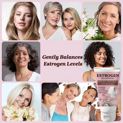 Women's Ginseng & Rose Moisturizing Cream - Centella Asiatica Skin-Nourishing Body Care Lotion