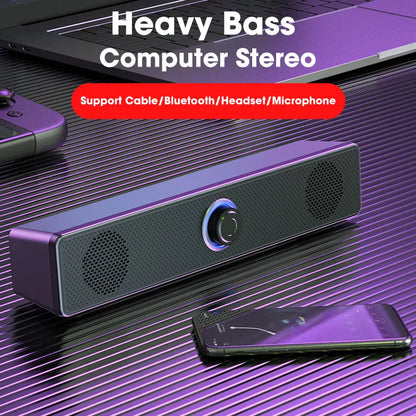 High-Quality Desktop Bluetooth & Wired Microphone - Dual-Purpose Speaker with High Volume