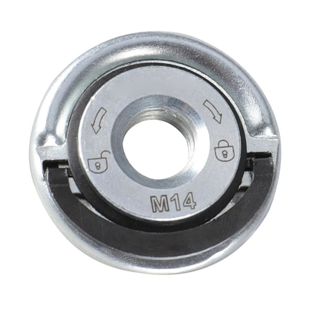 M14 Angle Grinder Quick Release Self-Locking Flange Nut - Pressing Plate Power Chuck for Efficient Grinding