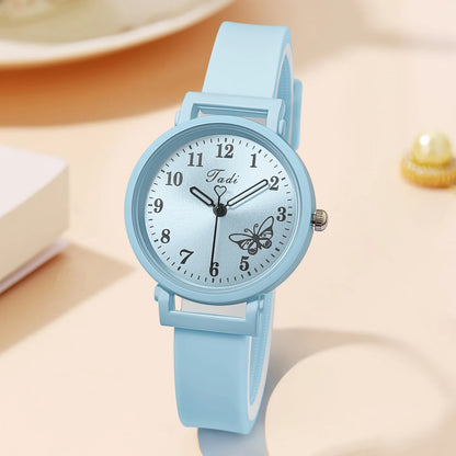 Women’s Silicone Strap Quartz Watch – Casual Wristwatch Gift for Ladies