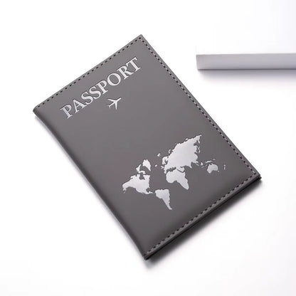 RFID Leather Passport Holder - Vintage Travel Wallet Case for Men & Women with ID and Card Storage