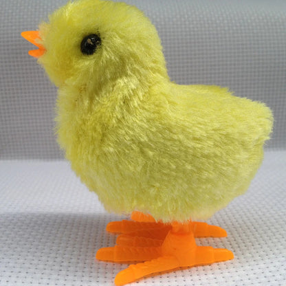 Cat Toy – Wind-Up Plush Cartoon Chicken for Jumping, Walking, and Interactive Play, Kitten Supplies