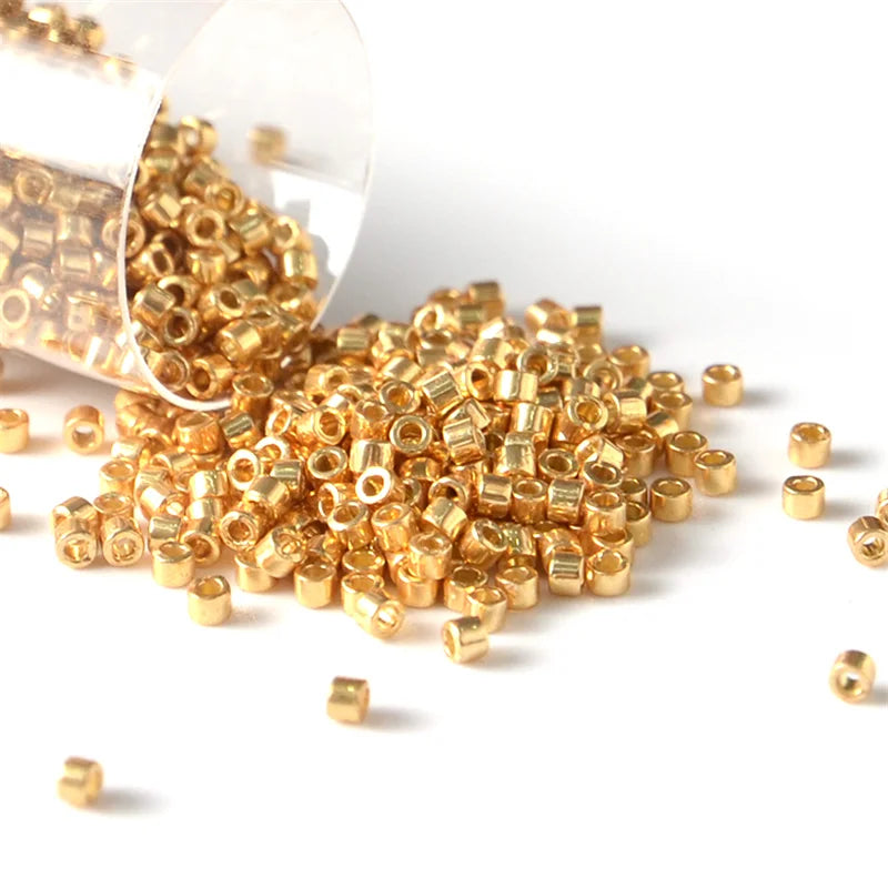 Miyuki Delica Seed Beads - 11/0 Glass Beads for DIY Jewelry, Bracelet Making & Craft Projects