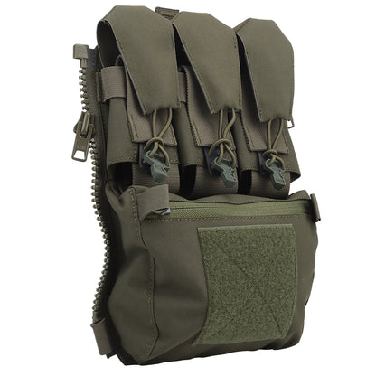 Assault Adapt Banger Back Panel Zip-On Rear Pack – Tactical Vest FCPC V5 Plate Carrier Accessories Bag with GP Pouch & Multitools Pocket