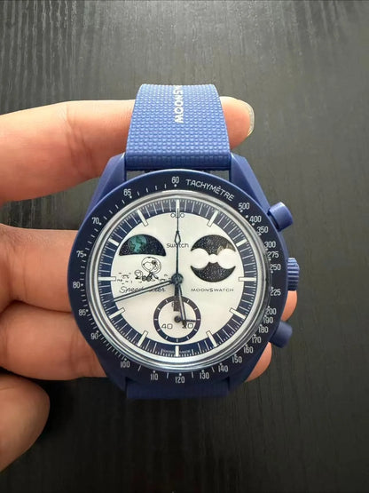 Anime Snoopy Quartz Watch - Luminous Chronograph Sports Wristwatch with Nylon Strap