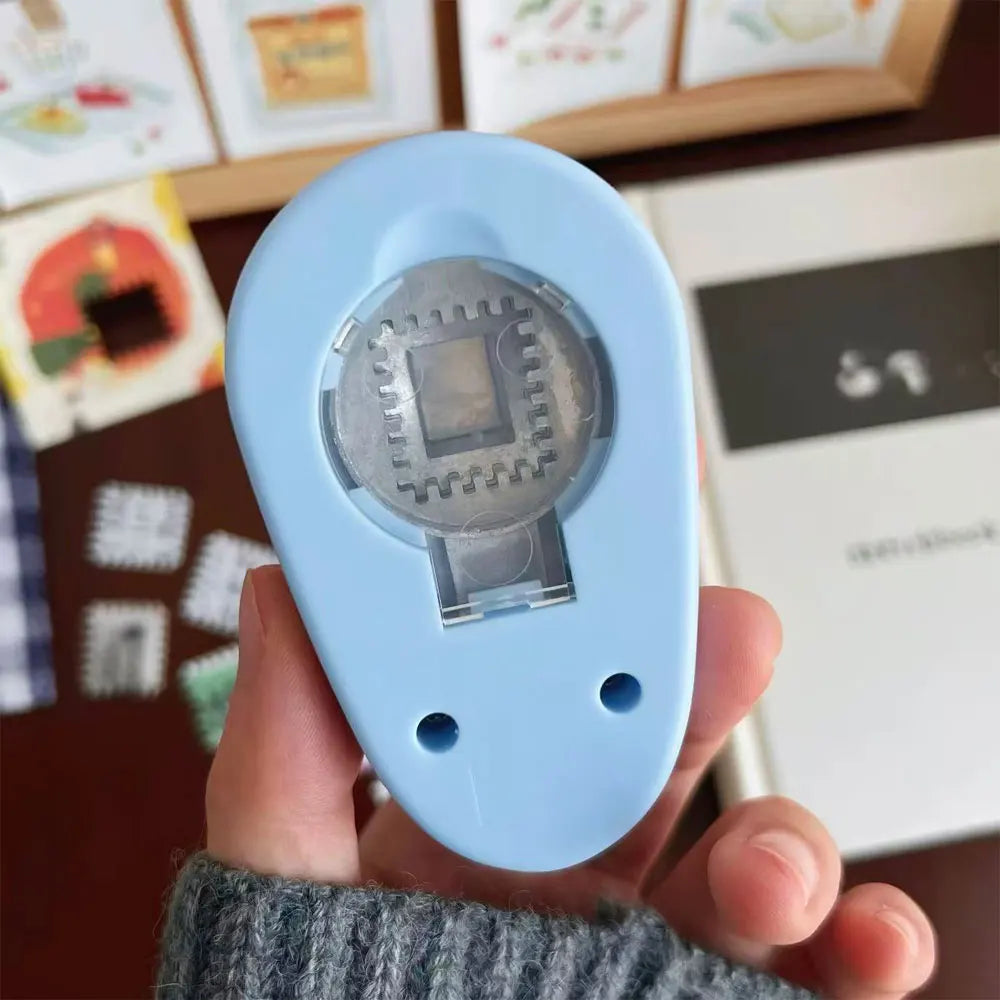 One-Piece Stamp Embossing Tool - Creative Journal Hole Punch & Handmade Scrapbooking Material Collection Accessory