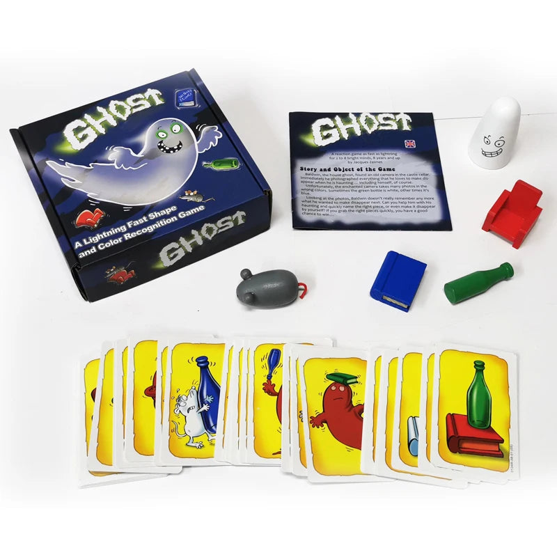 Ghost Board Game - Fun Family Card Game for 1–4 Players, Kids and Adults, Party Entertainment and Holiday Gifts