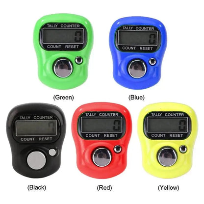 Mini Finger LCD Electronic Counter — Digital Counting Tool (0-99999) for Sewing, Knitting & Weaving