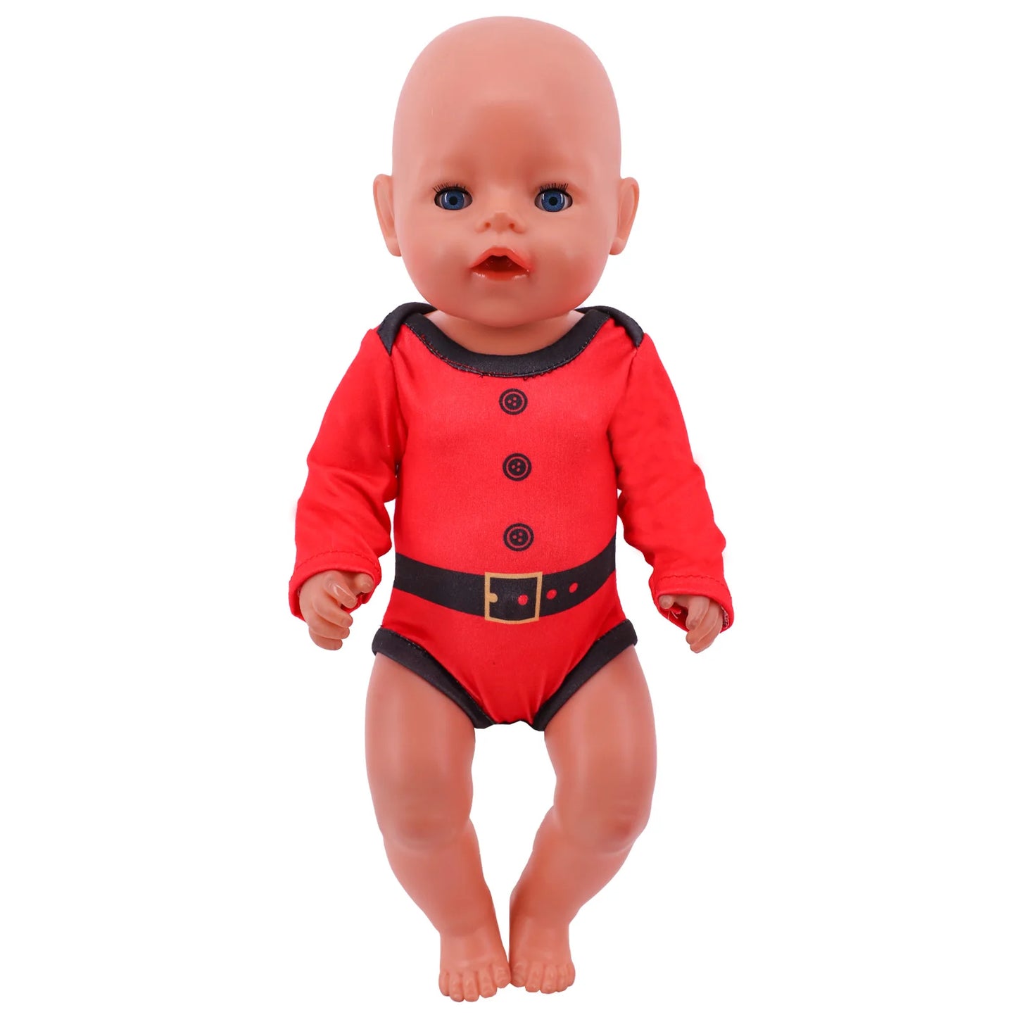 Pop Doll Christmas Outfit — Dress, Top & Pants Set for 18-Inch American and 43CM Reborn Baby Dolls, Our Generation Girl’s Toy Accessories